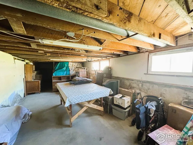 a room with furniture