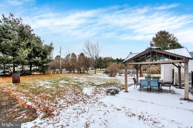 a view of a lake with outdoor space