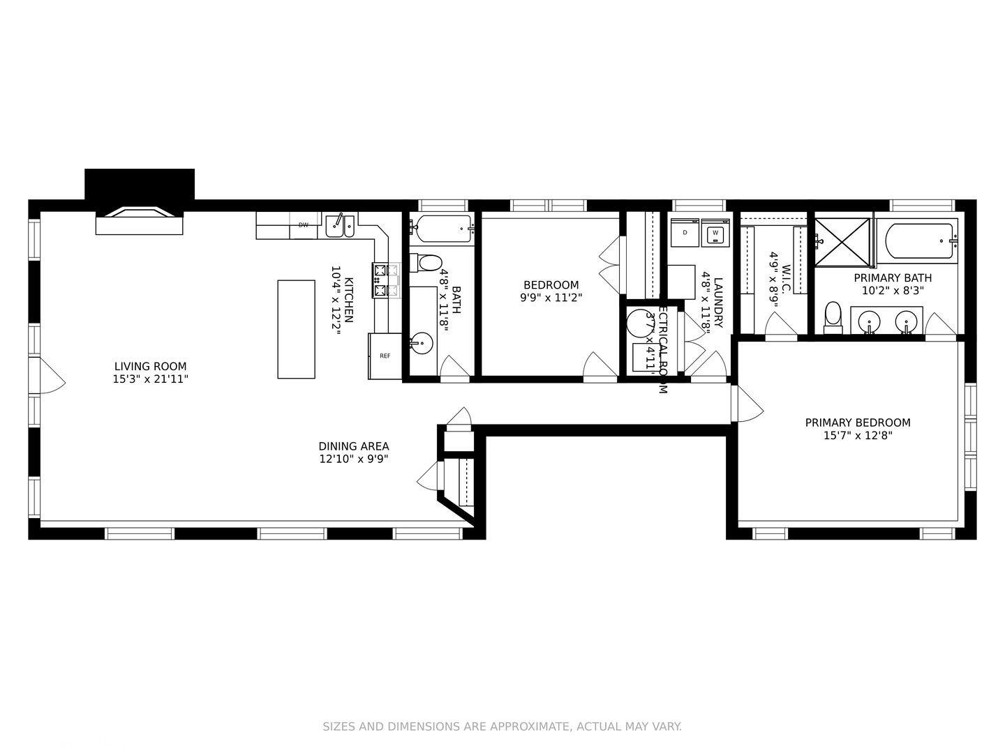 1363 North Mohawk Street, Unit 1 Chicago, IL 60610 - Photo 14 of 14 a picture of a floor plan