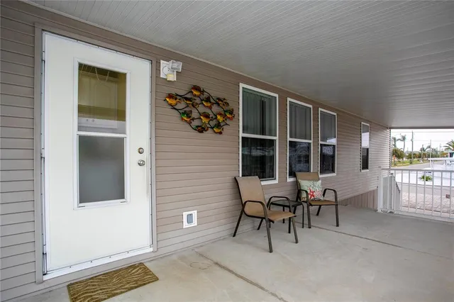 a outdoor space with chairs