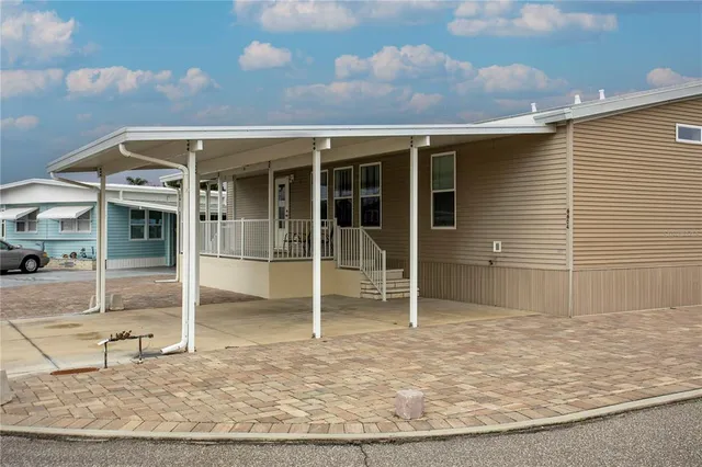 a view of house with door