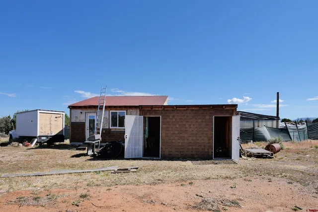 a view of a house with a patio