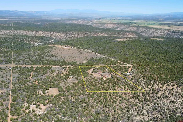 a view of a lake with a city