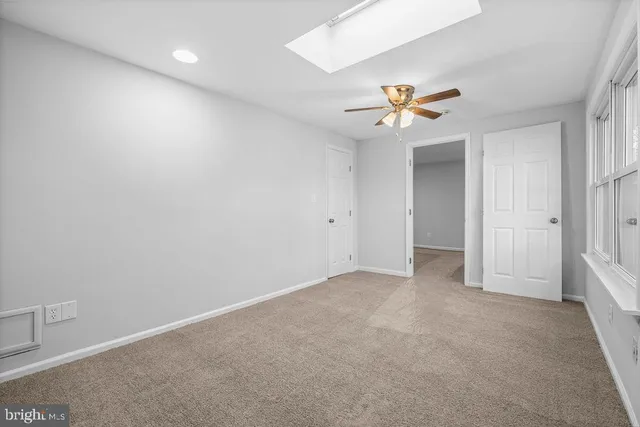 a view of an empty room