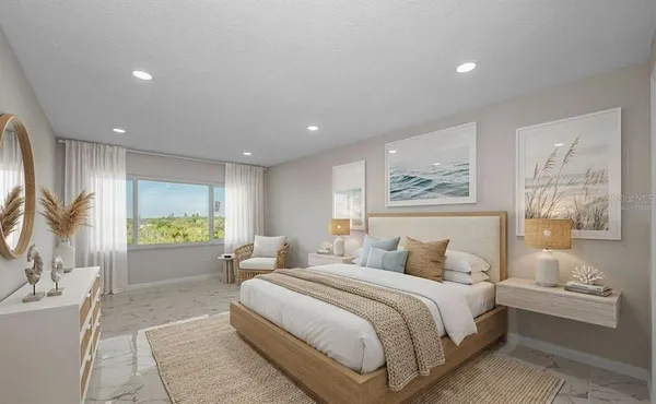 a view of swimming pool with a garden