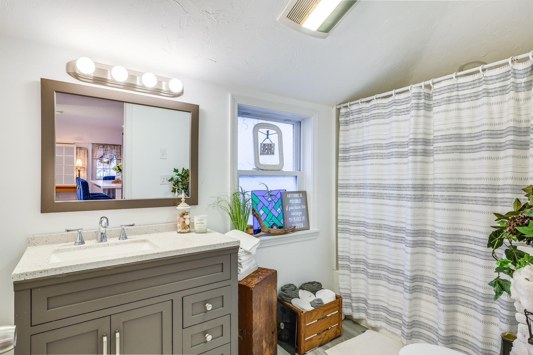 8 Green Street Buzzards Bay, MA 02532 - Photo 20 of 50 a bathroom with a sink a vanity and a mirror