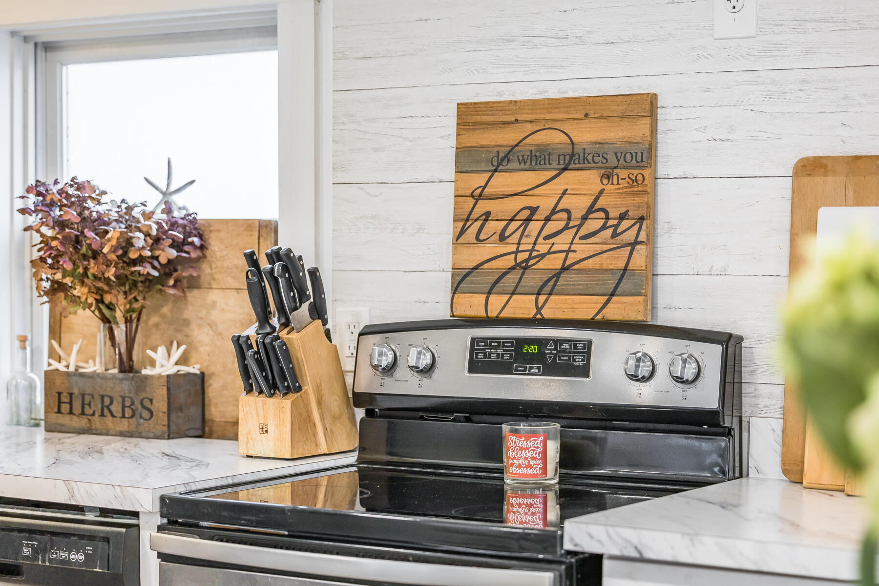 8 Green Street Buzzards Bay, MA 02532 - Photo 30 of 50 a kitchen with a stove and a potted plant