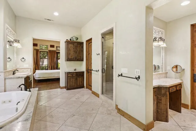 a sign of golf club on a tree