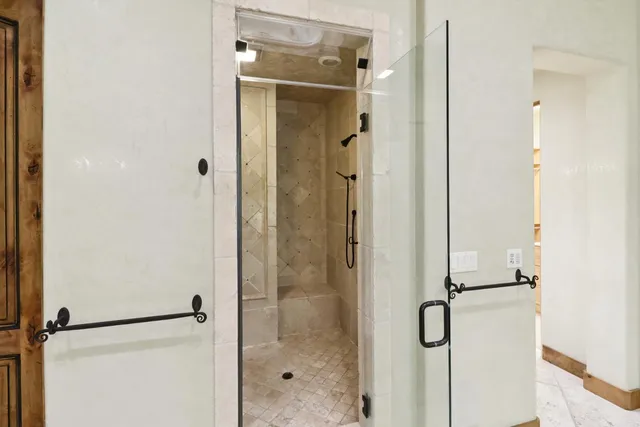 a view of a garden with plants