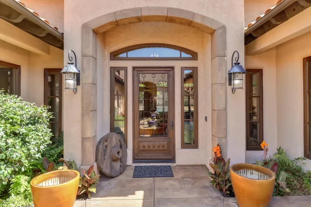 a view of a entryway door of the house