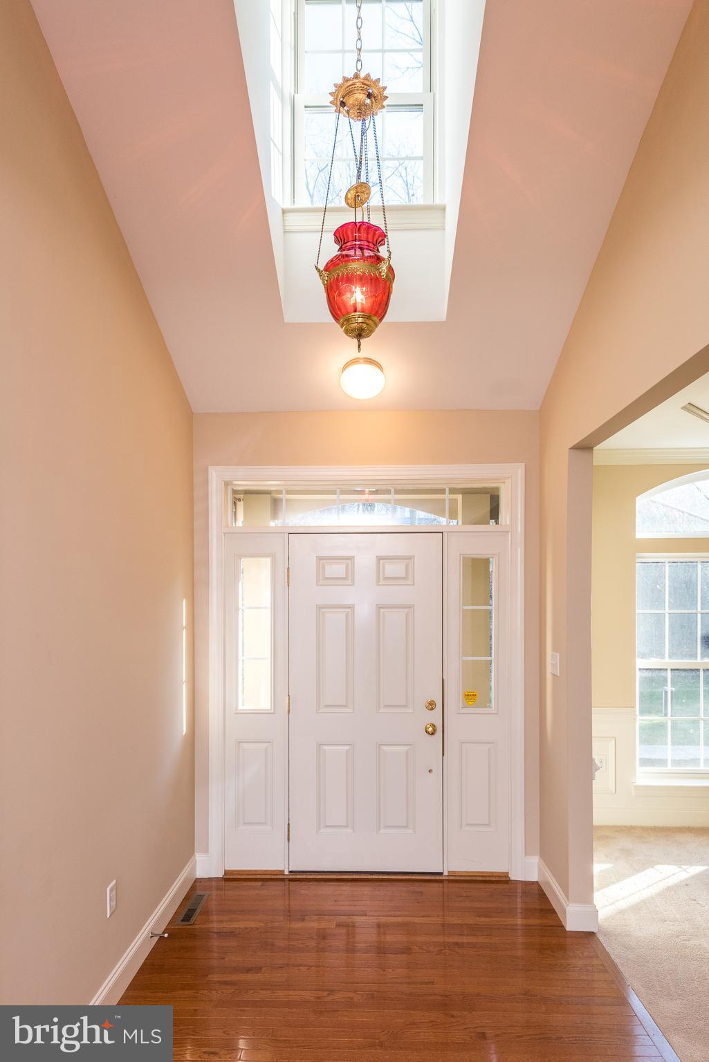 Foyer - Antique Cranberry Lamp