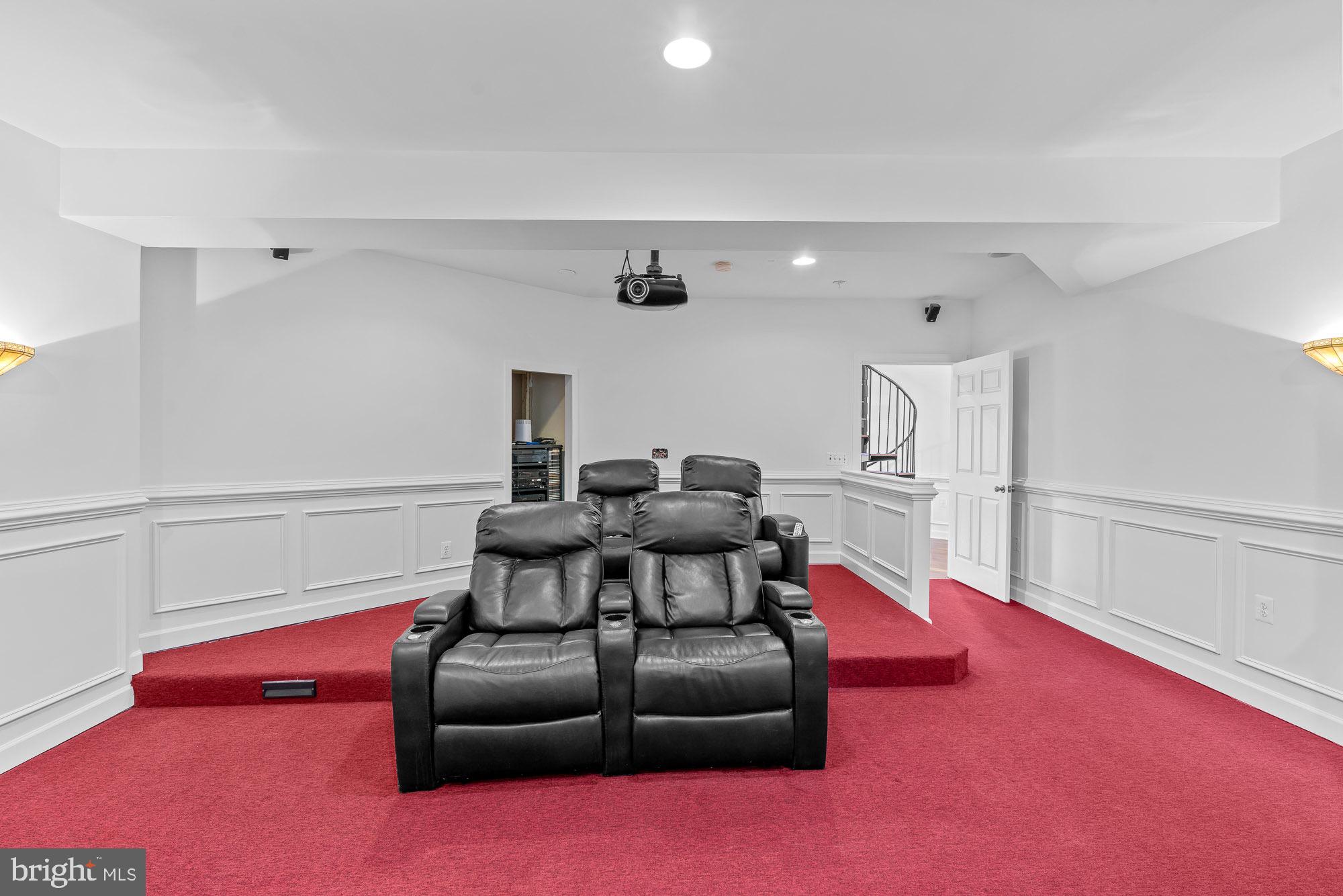 712 Swan Creek Road Fort Washington, MD 20744 - Photo 63 of 73 basement level theatre room