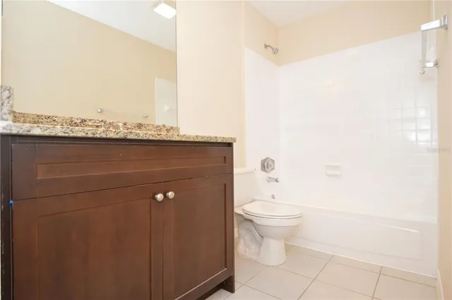 an empty room with a door