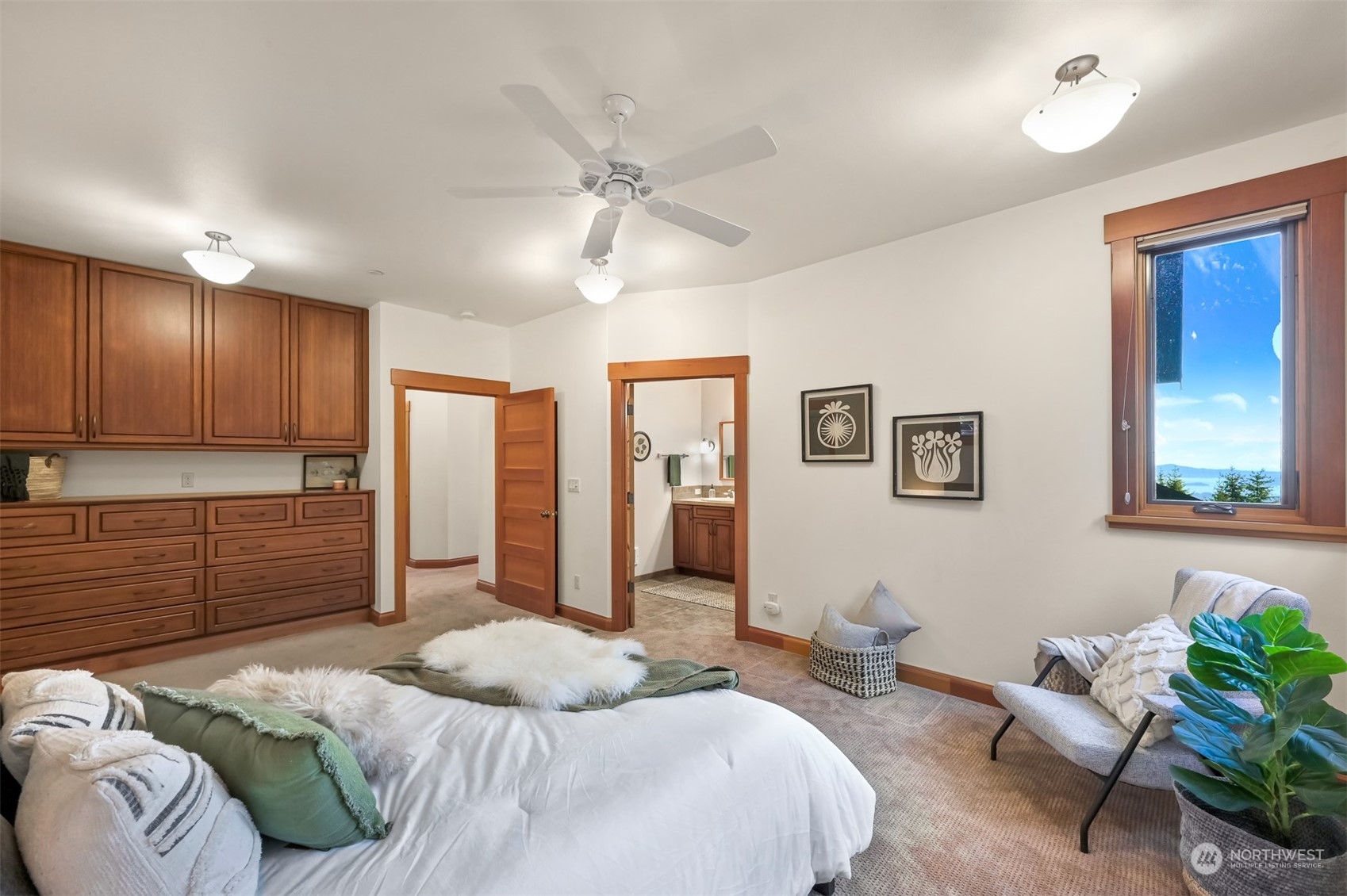 887 Chuckanut Ridge Drive Bow, WA 98232 - Photo 14 of 35 a bedroom with a bed couch and dresser