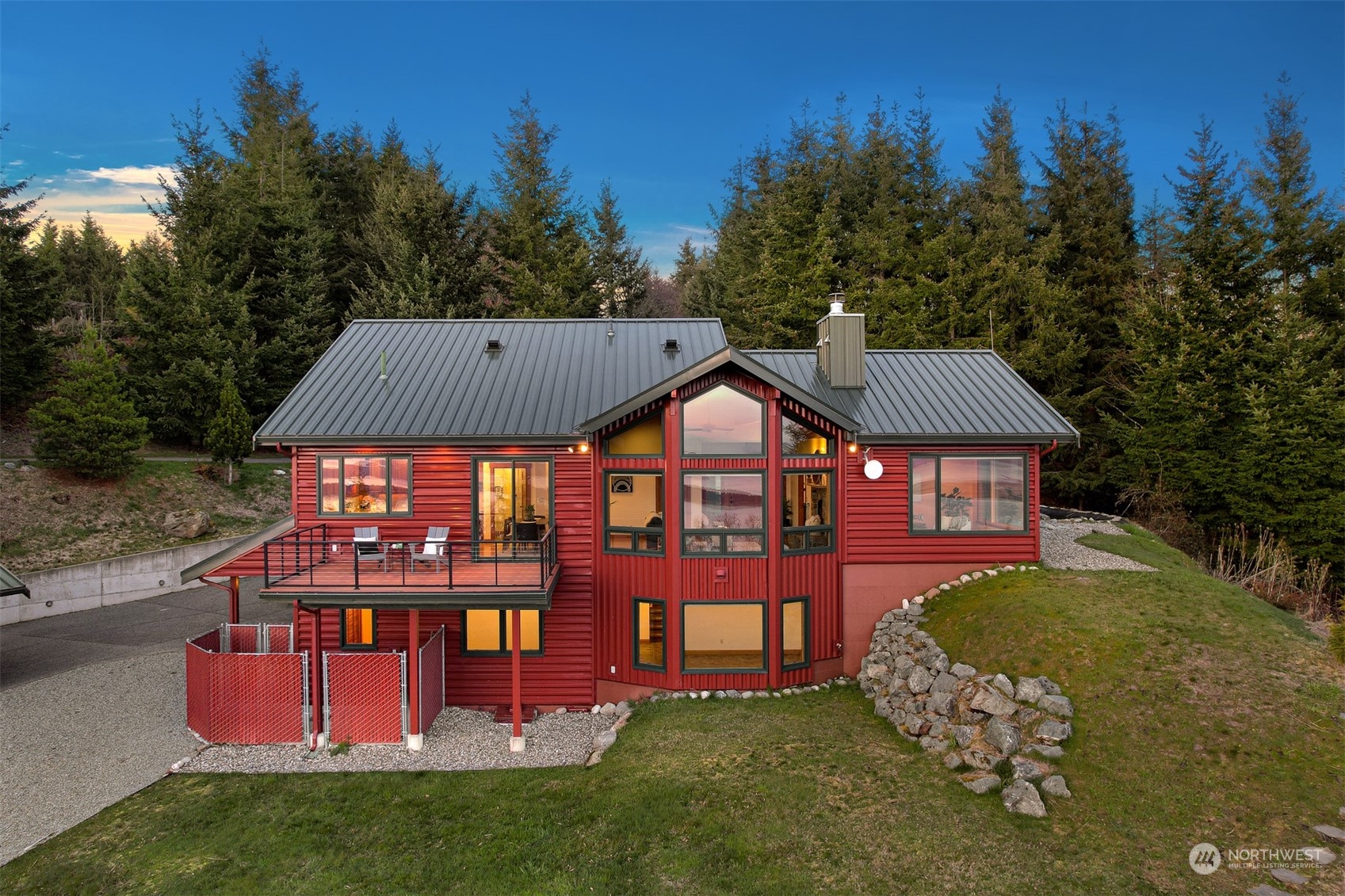 887 Chuckanut Ridge Drive Bow, WA 98232 - Photo 33 of 35 a front view of a house with garden