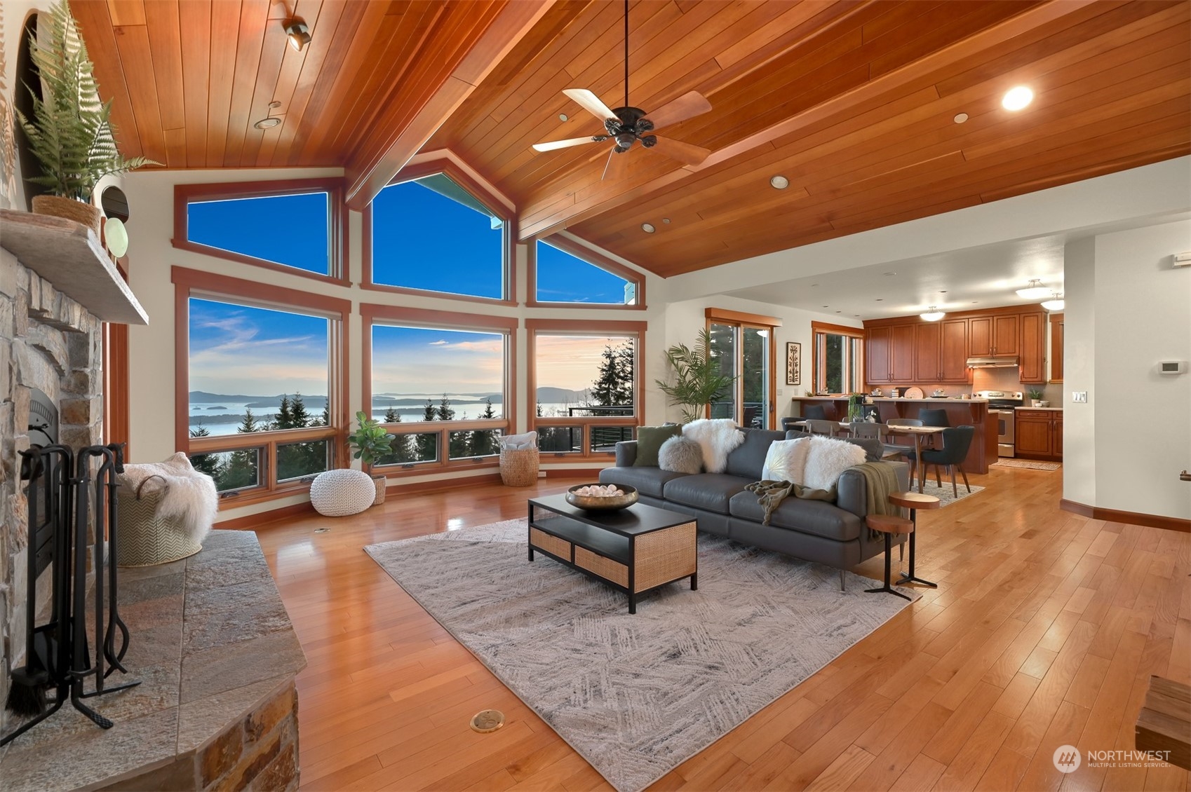 887 Chuckanut Ridge Drive Bow, WA 98232 - Photo 5 of 35 a living room with furniture and a large window