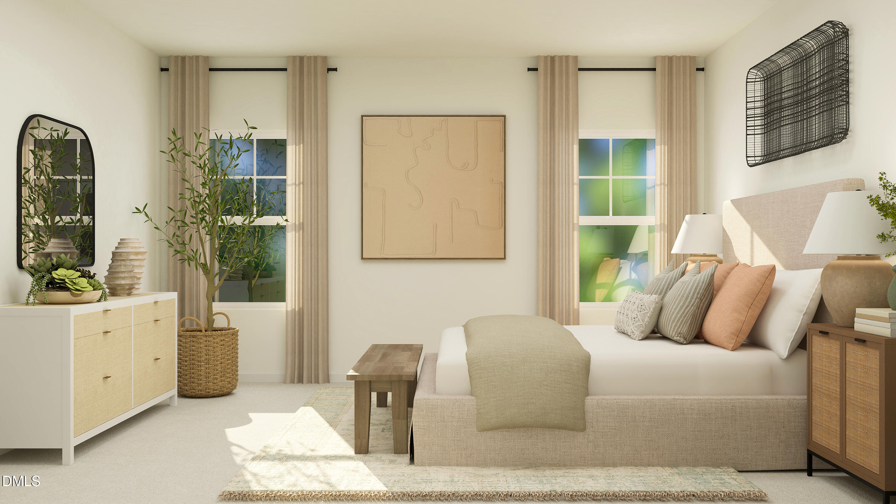 704 Roy Adams Road Angier, NC 27501 - Photo 7 of 17 a bedroom with furniture and a window