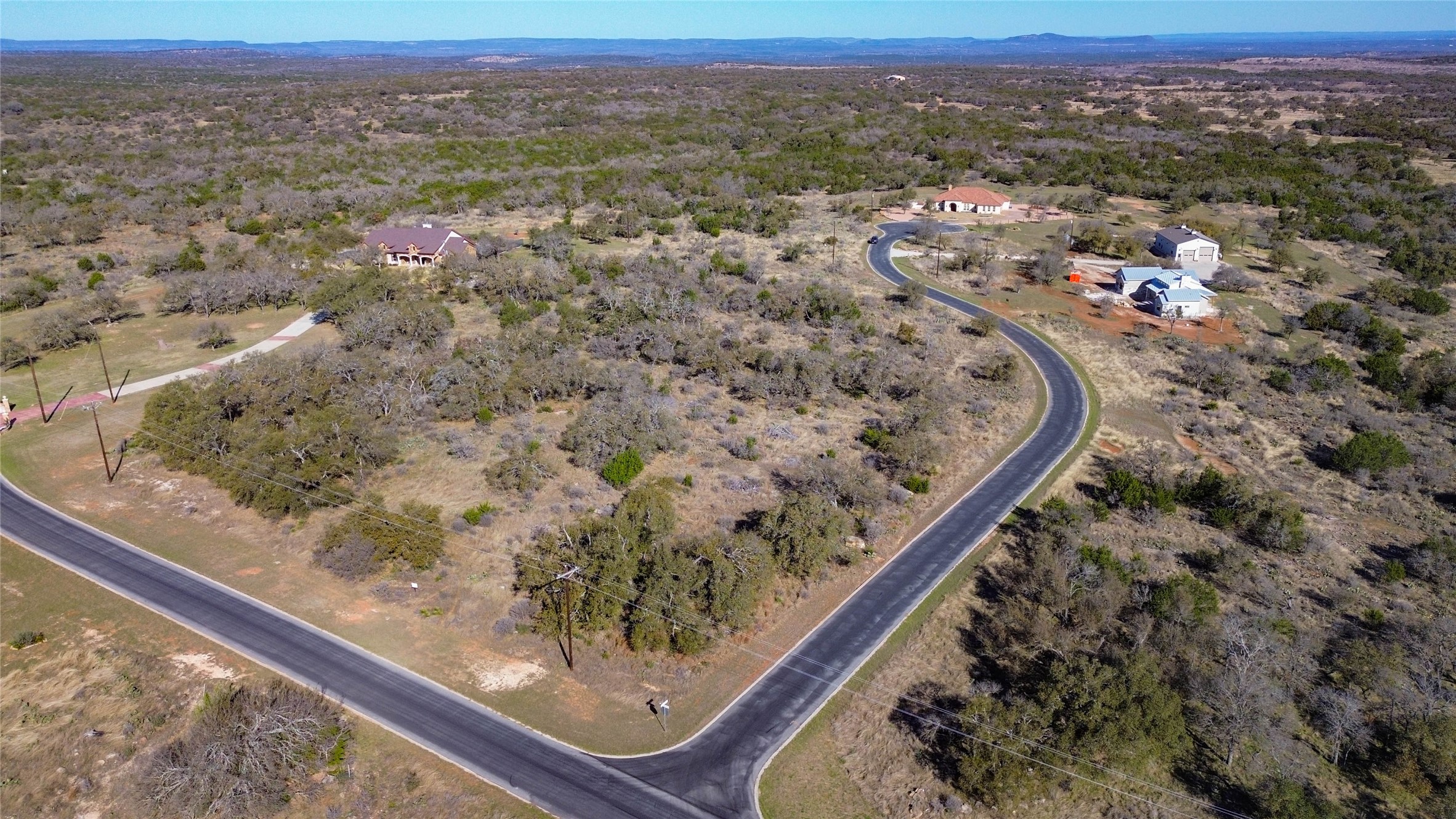 Lot 20 Comanche Ridge Round Mountain, TX 78663 - Photo 7 of 34 AERIAL - STREETS BY LOT 20