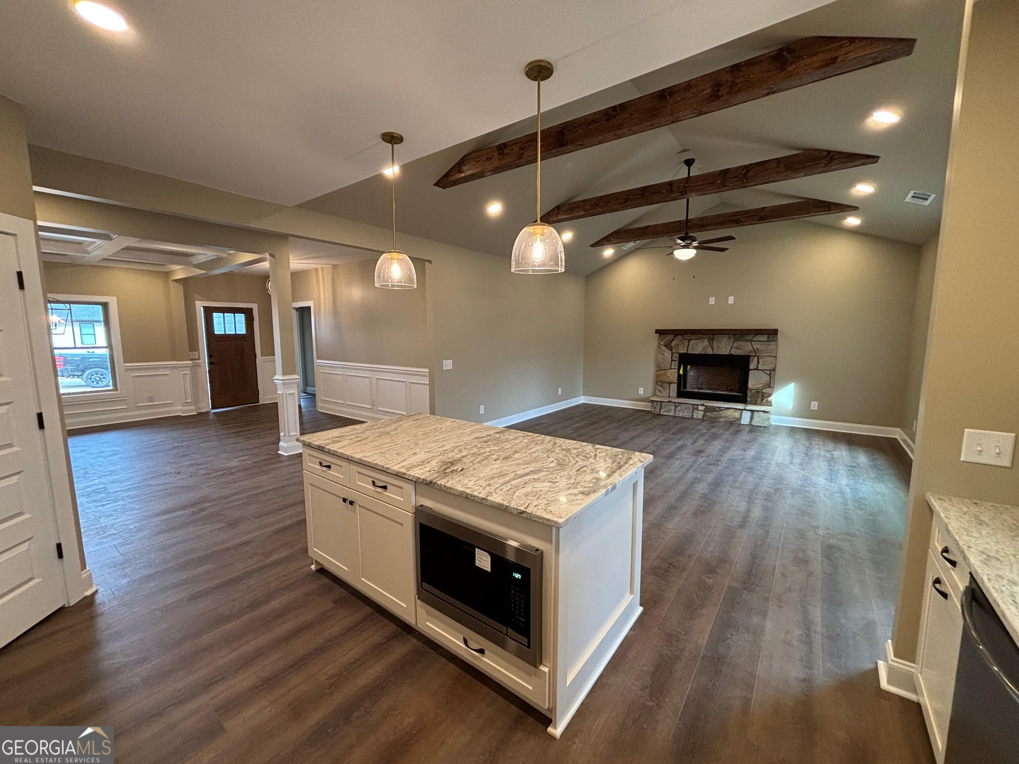 178 Samson Way Cleveland, GA 30528 - Photo 5 of 32 a kitchen with a stove and wooden floor