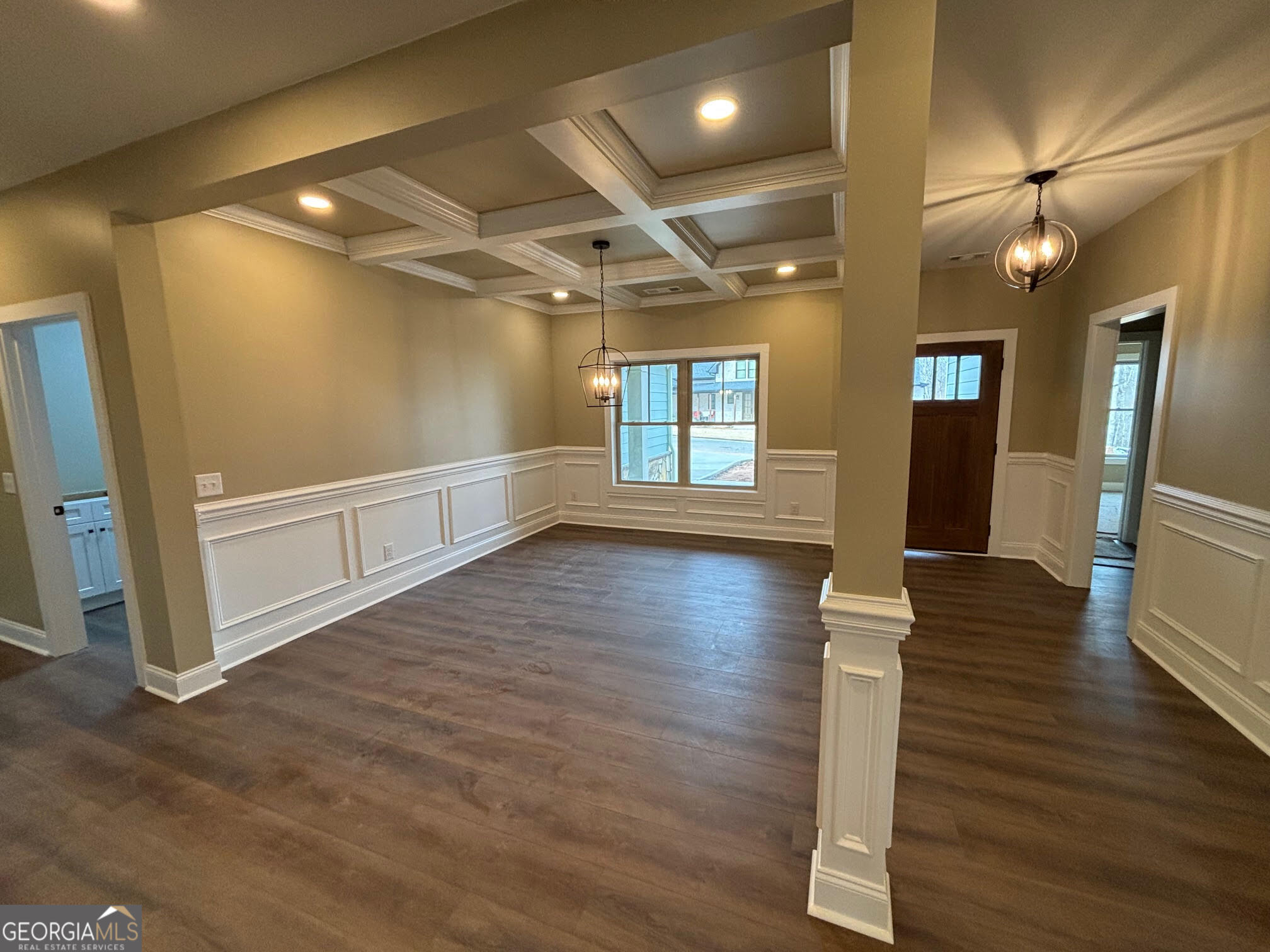 178 Samson Way Cleveland, GA 30528 - Photo 10 of 32 a view of an empty room with wooden floor and a window