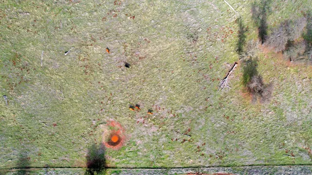 a view of a city with an outdoor space