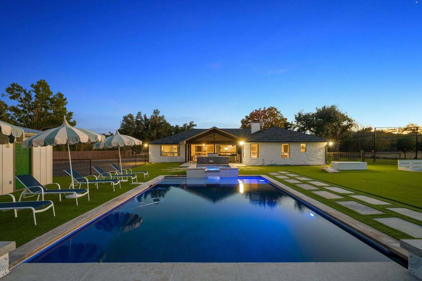 3500 Creek Road Dripping Springs, TX 78620 - Photo 14 of 21 View of pool featuring a patio area and a pool with connected hot tub