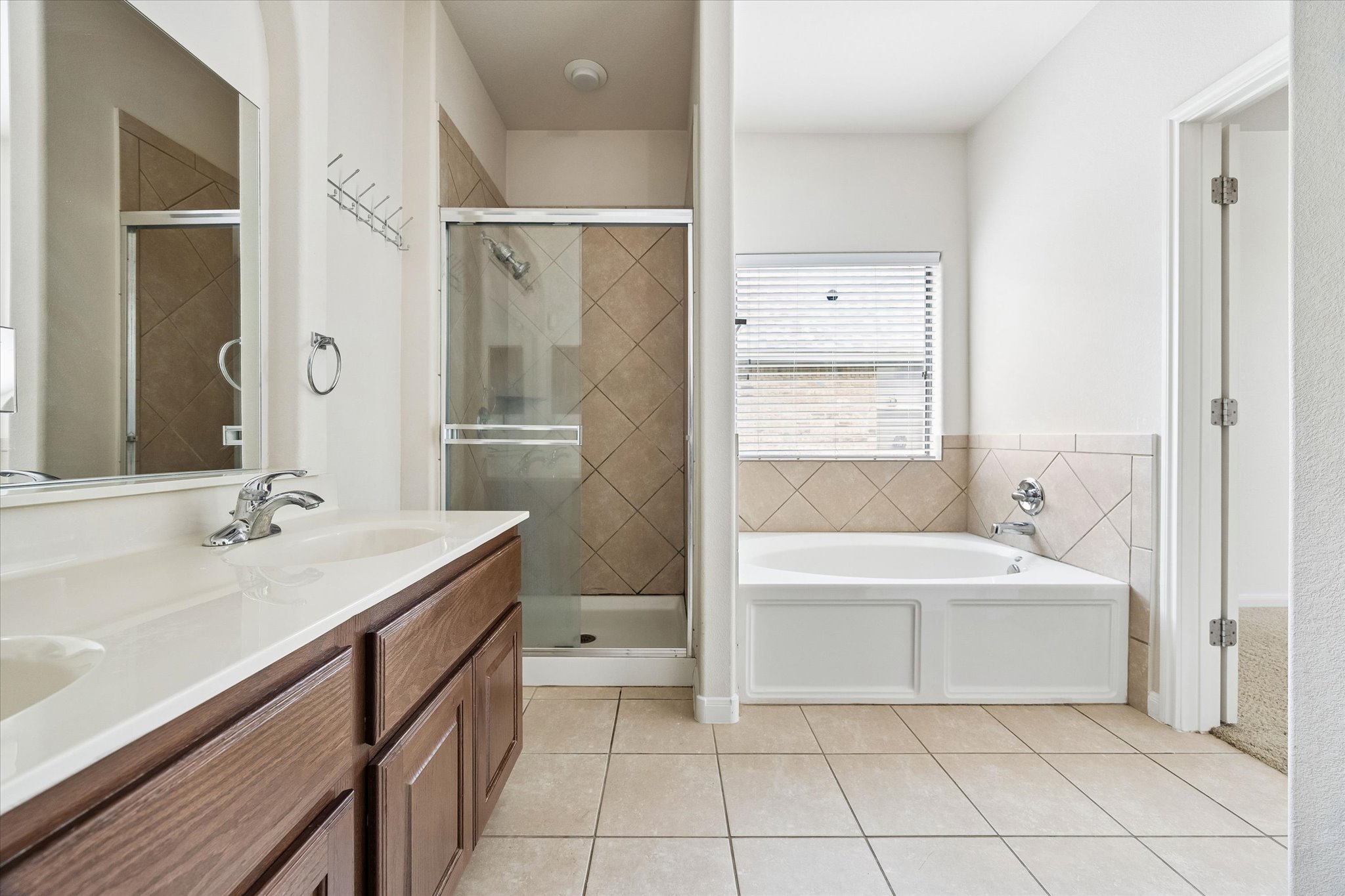 206 Saddle Ridge Drive Cedar Park, TX 78613 - Photo 9 of 20 a bathroom with a tub sink and a mirror