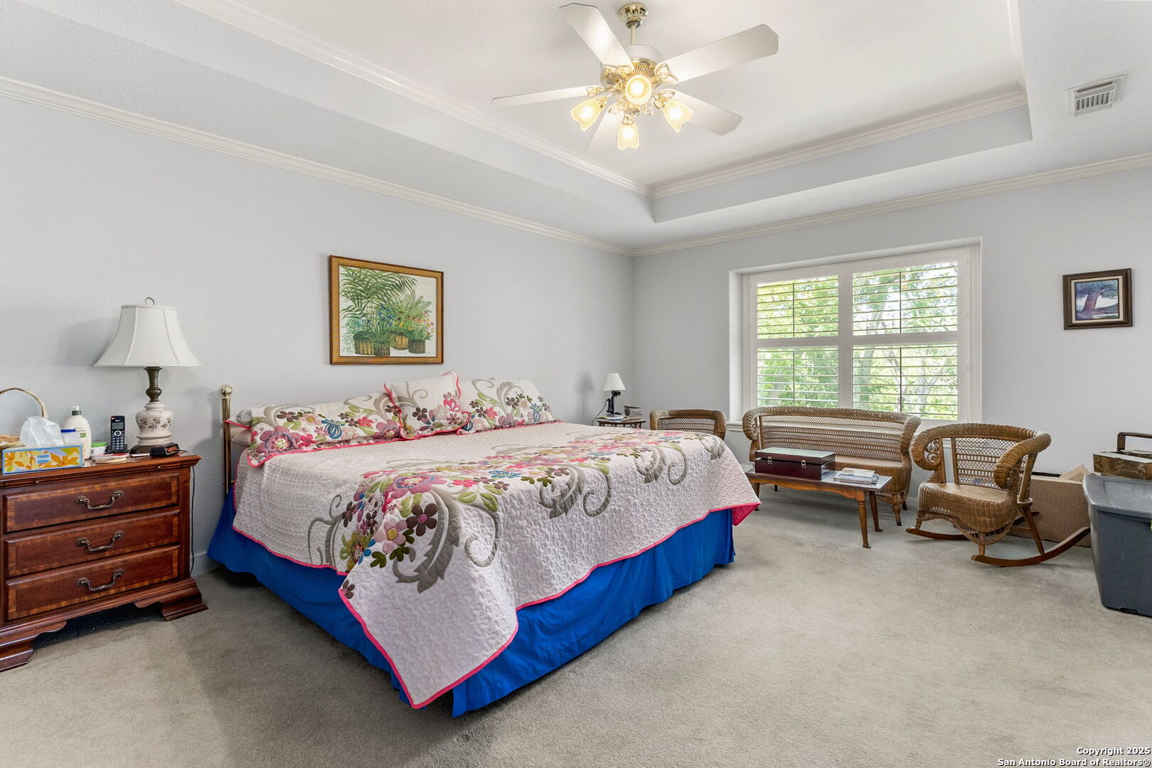 1434 Whispering Water Spring Branch, TX 78070 - Photo 16 of 45 a bed sitting in a bedroom and chandelier