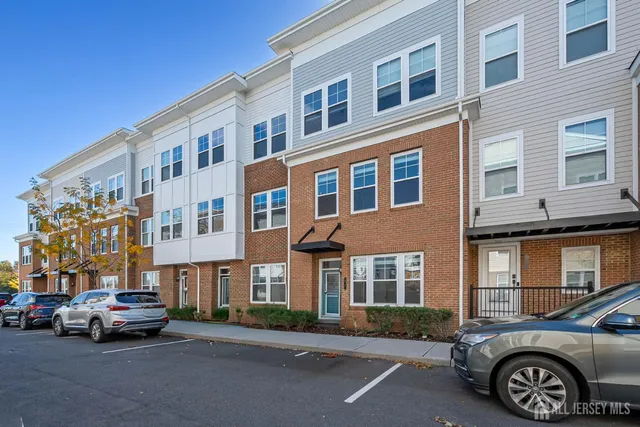 a car parked in front of a building