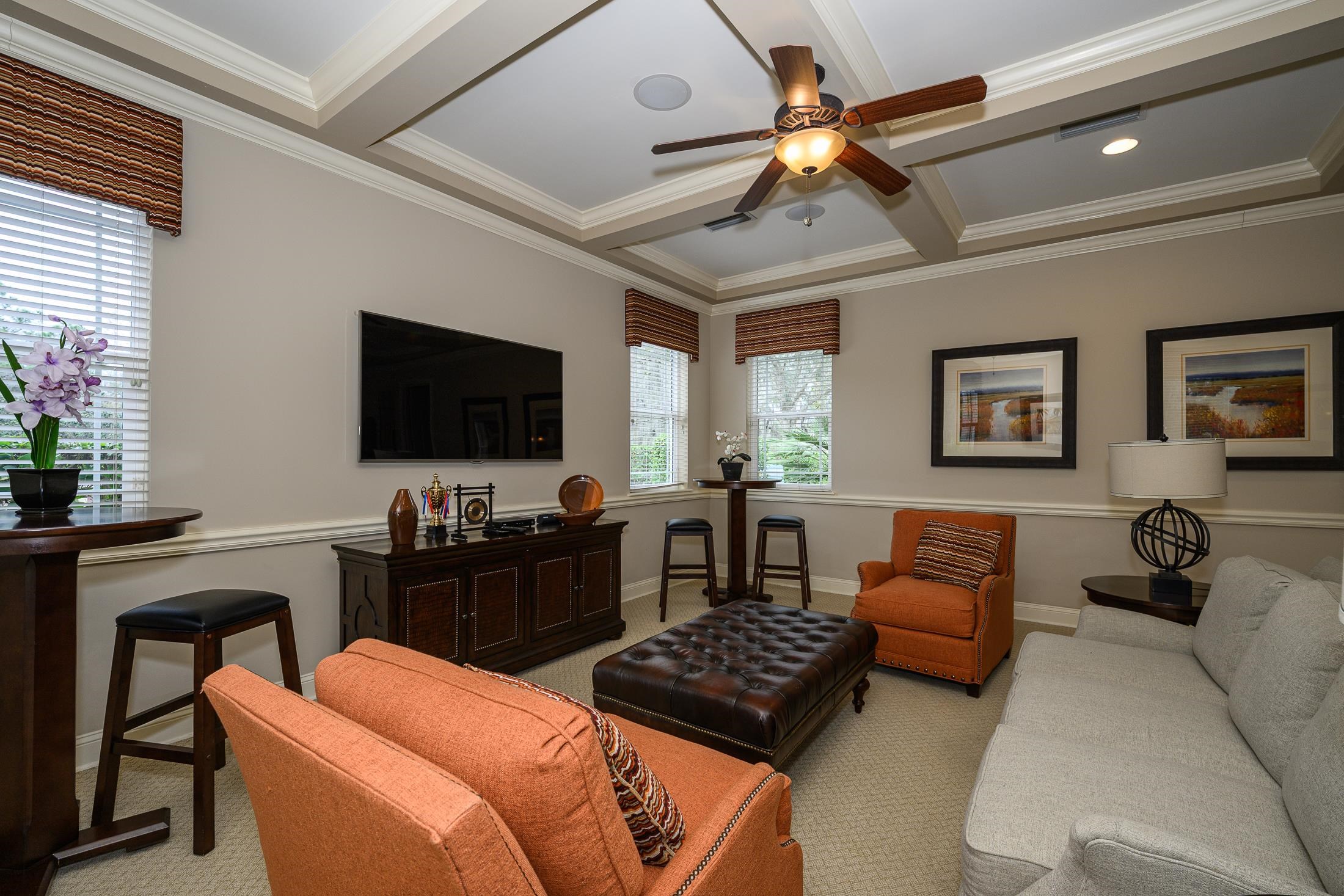 68 Ocale Court St. Augustine, FL 32084 - Photo 58 of 67 a living room with furniture a flat screen tv and a window