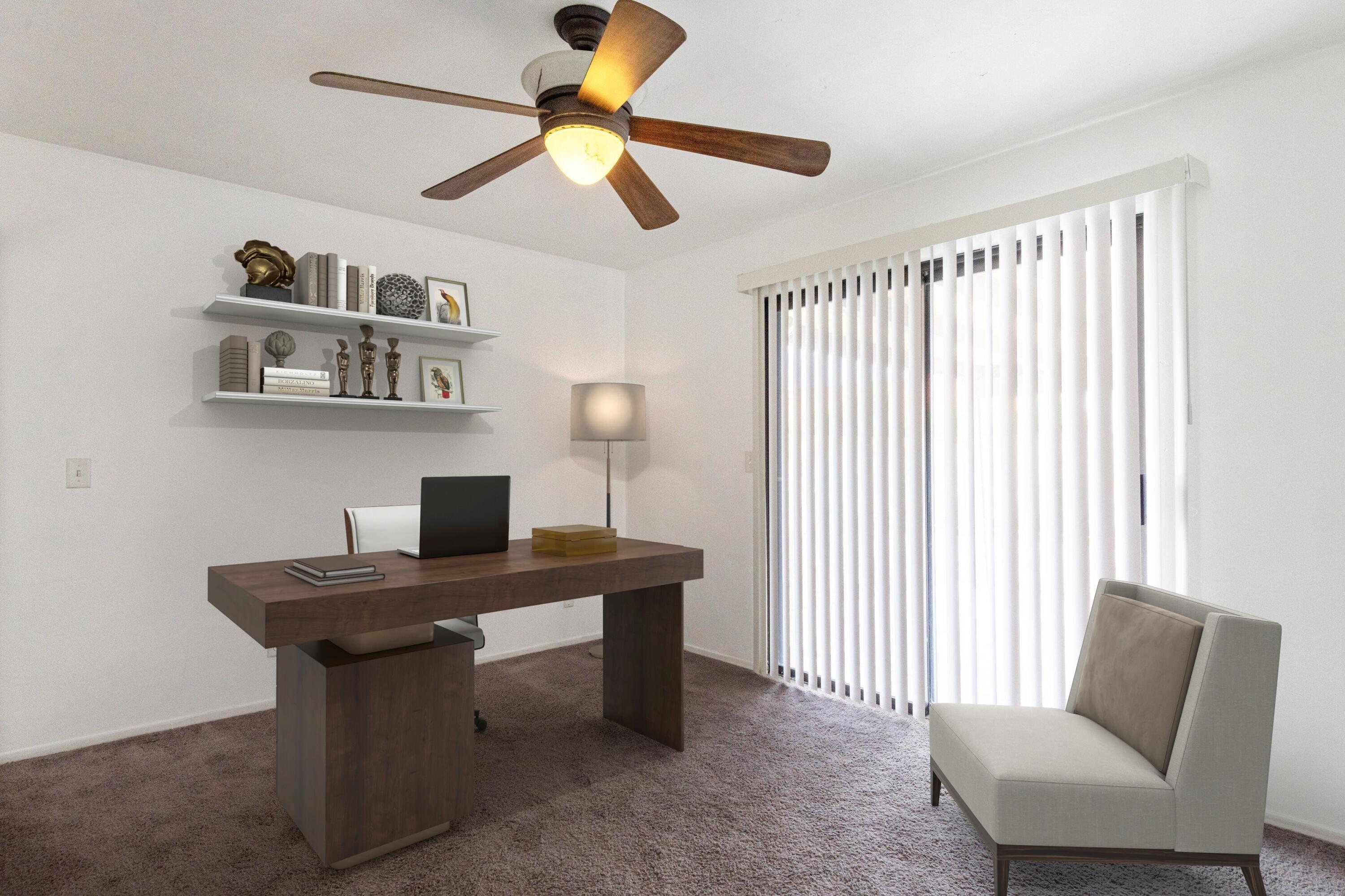 67425 Medano Road Cathedral City, CA 92234 - Photo 14 of 17 a view of a workspace with furniture and a window