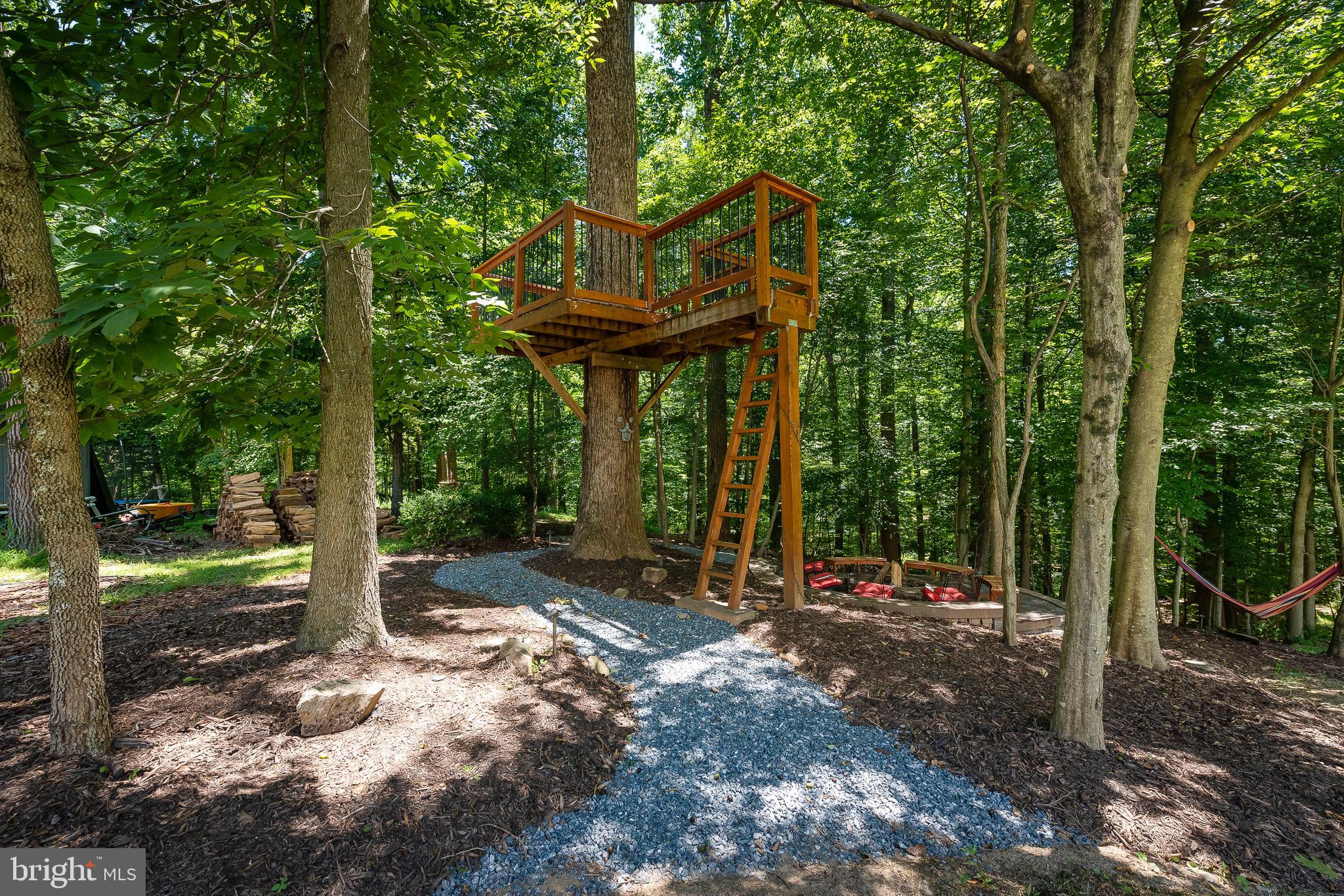 2735 Dunleer Road Ellicott City, MD 21042 - Photo 40 of 45 Treehouse and Firepit Area