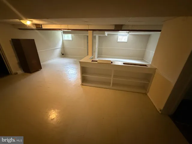 a view of basement