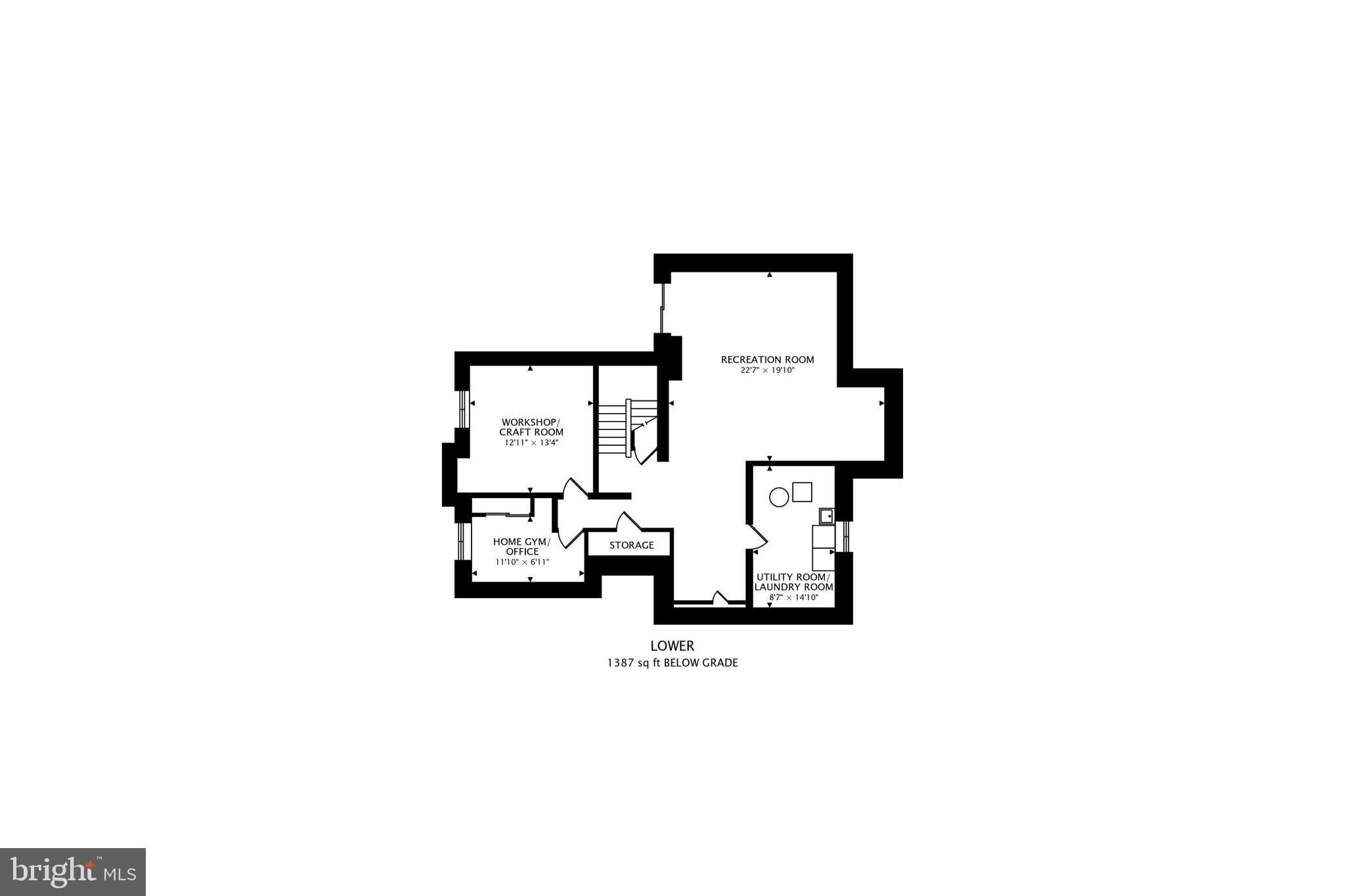 2452 Freetown Drive Reston, VA 20191 - Photo 69 of 69 Lower Level Floor Plan