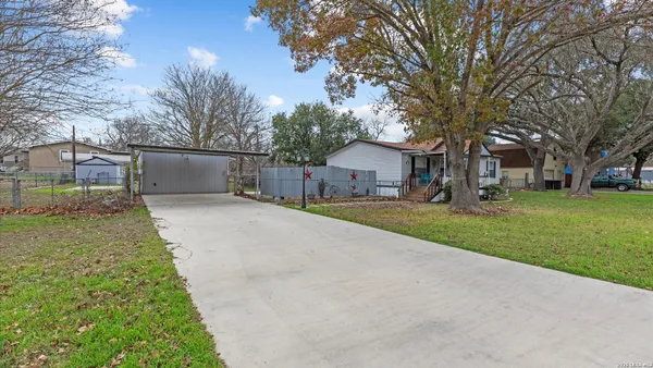 a front view of house with yard