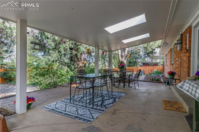815 Cresta Road Colorado Springs, CO 80905 - Photo 25 of 30 Large covered patio