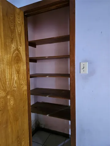 a close view of closet