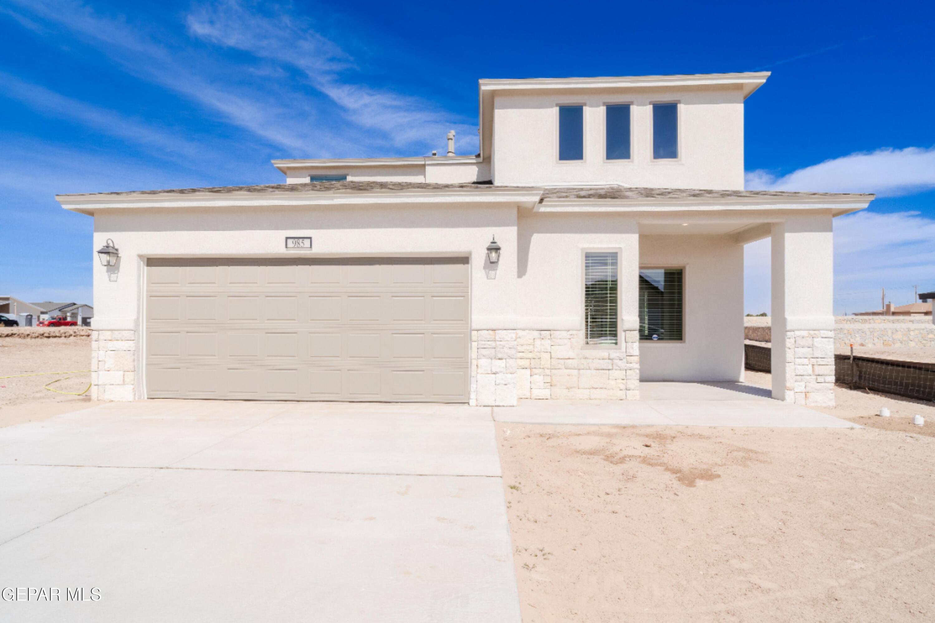 a view of a white house