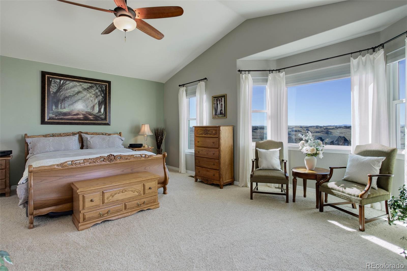 3441 Antelope Ridge Trail Parker, CO 80138 - Photo 23 of 50 a bedroom with a bed and a window