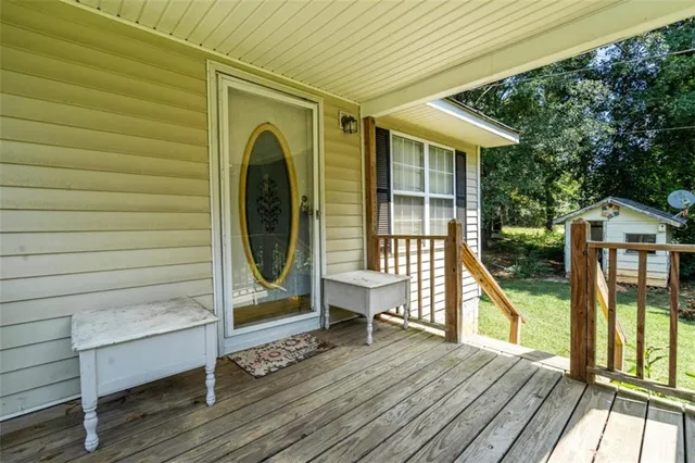 a view of outdoor space and deck