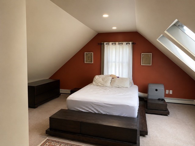 217 4th Street Providence, RI 02906 - Photo 24 of 32 Private primary suite on 3rd level with skylight additions