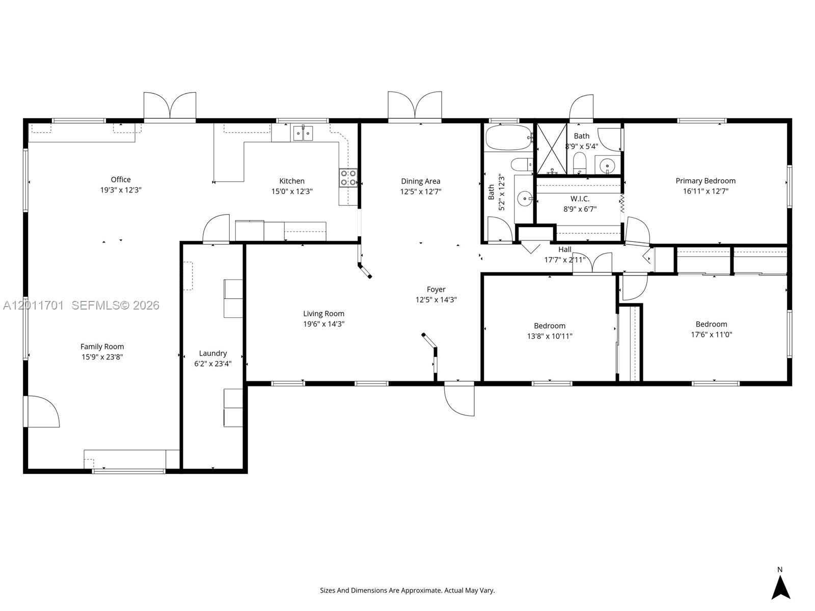 21175 Southwest 232nd Street Miami, FL 33170 - Photo 49 of 66 a picture of a open white wall