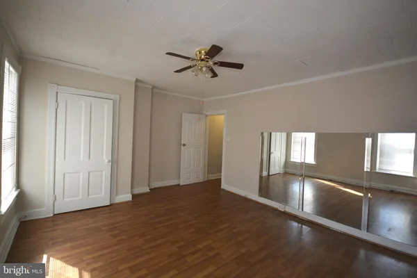 a view of a livingroom with a window