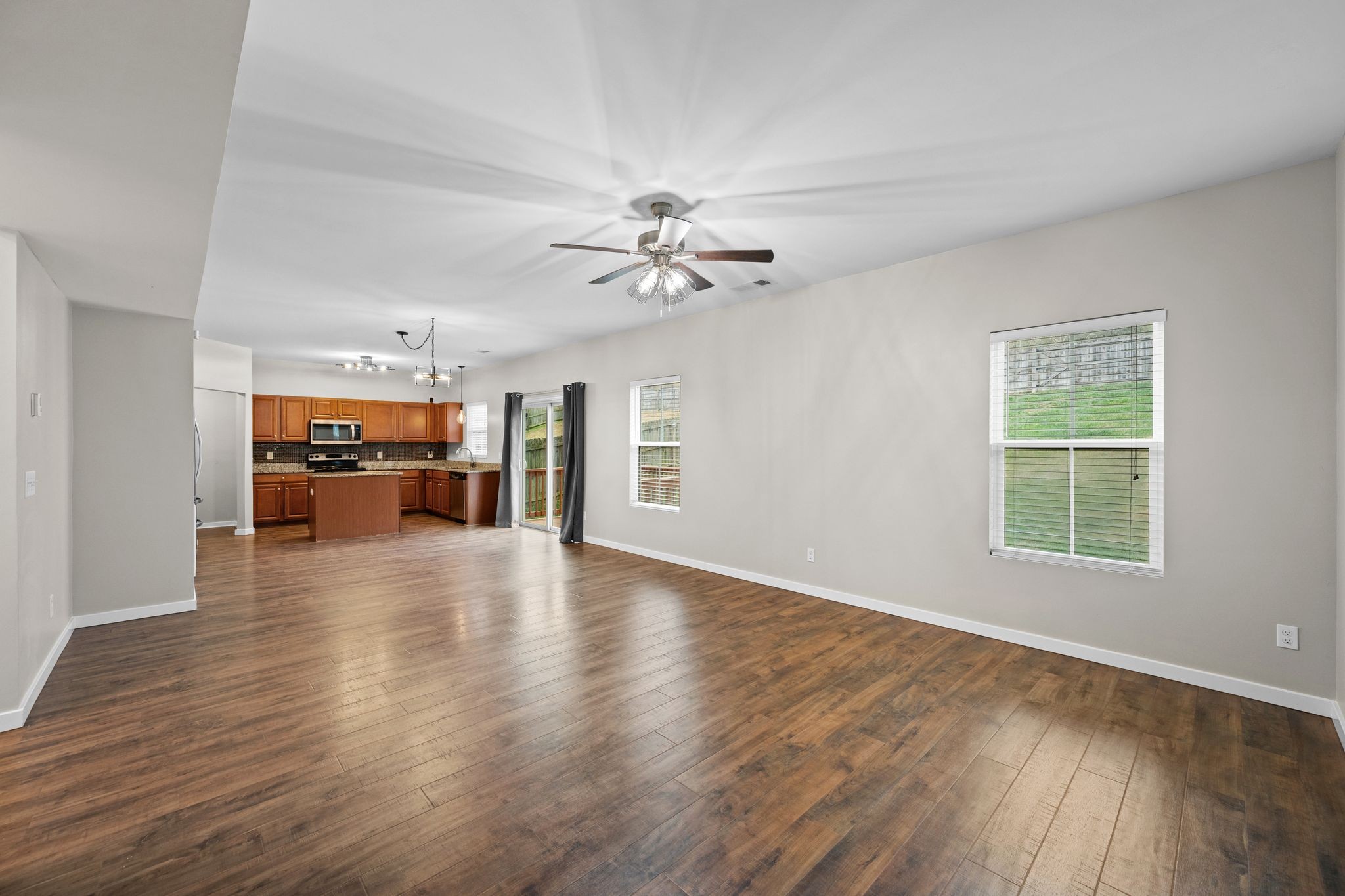 2569 Jordan Ridge Drive Nashville, TN 37218 - Photo 13 of 46 wooden floor in an empty room with a window