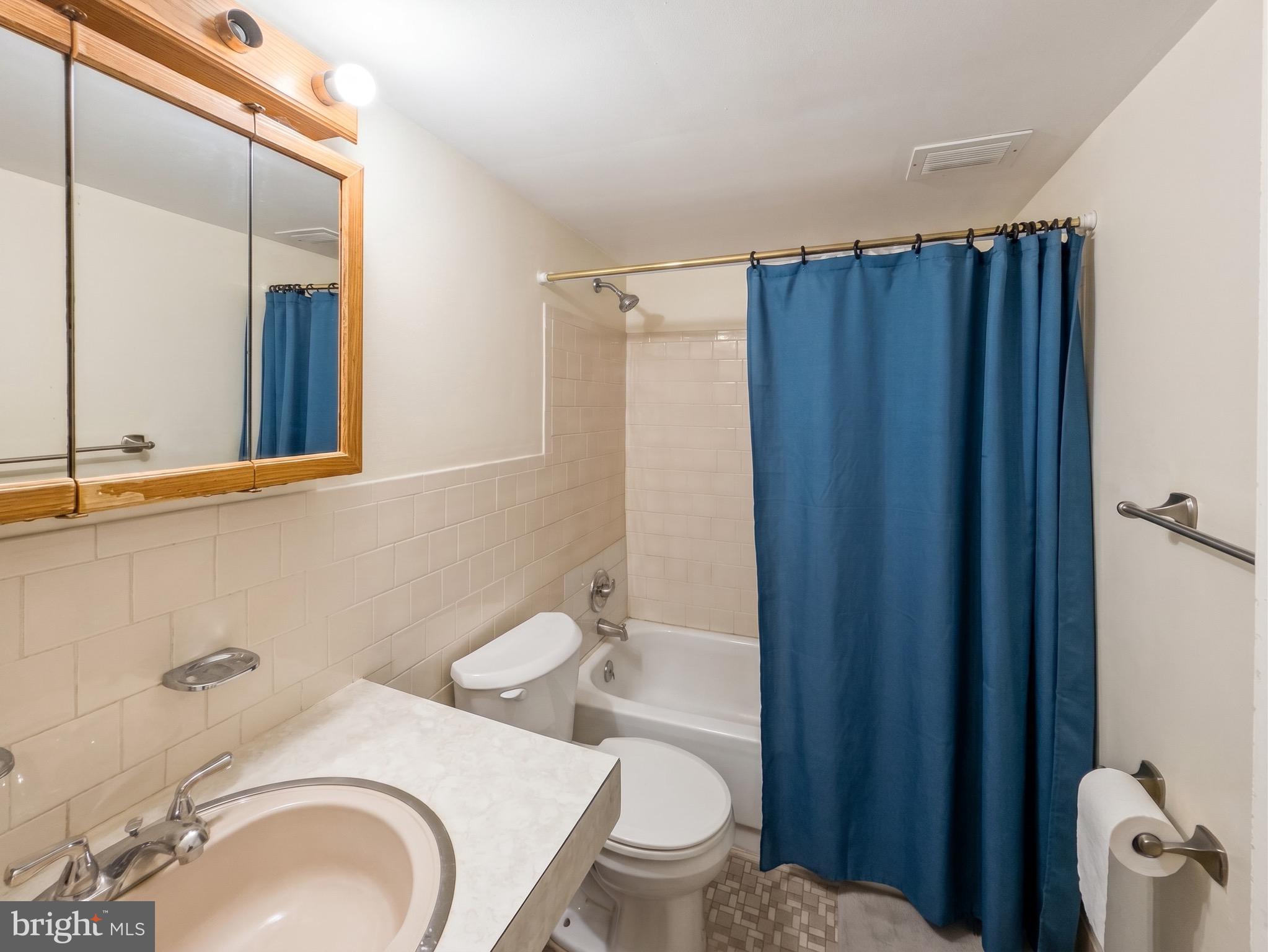 1822 Metzerott Road, Unit 401 Hyattsville, MD 20783 - Photo 20 of 22 a bathroom with a sink a toilet and shower