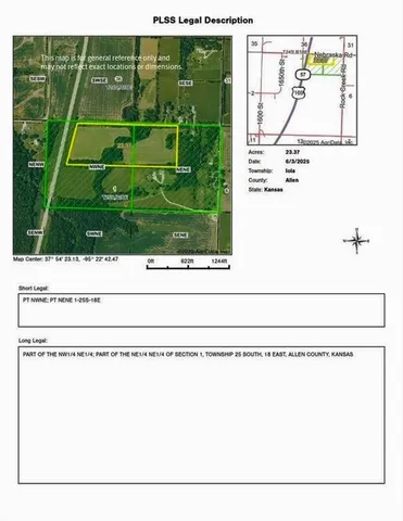 $99,500 | 1775 Nebraska Road, Iola, KS 66749