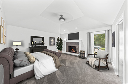 27W320 80th Street Naperville, IL 60565 - Photo 17 of 37 a living room with furniture and a fireplace