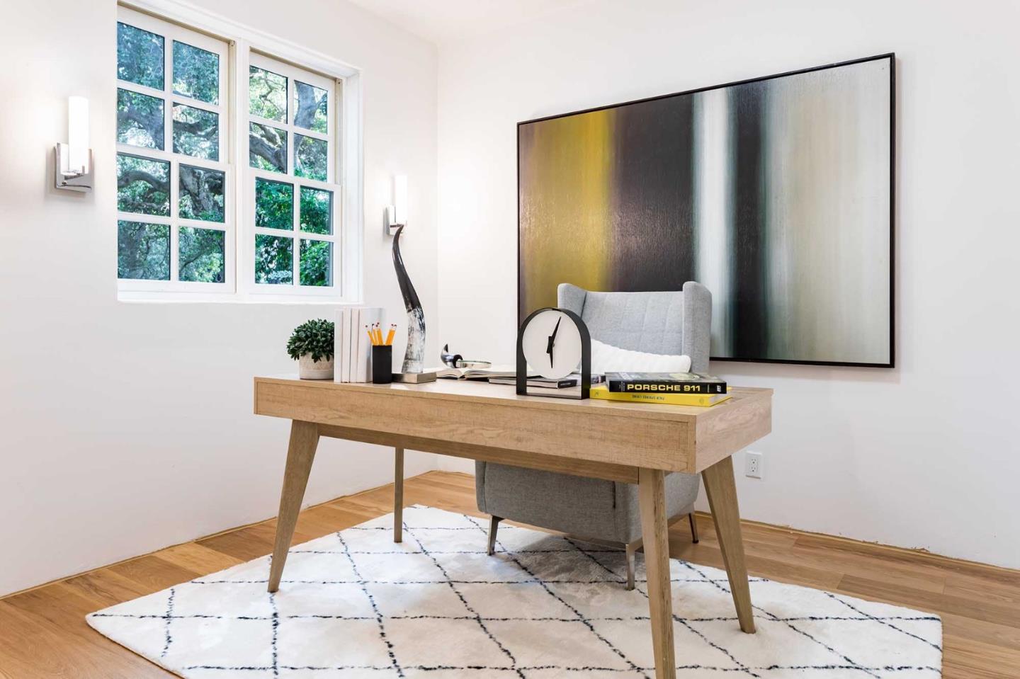 953 Roble Ridge Road Palo Alto, CA 94306 - Photo 26 of 50 a view of a workspace room with a window