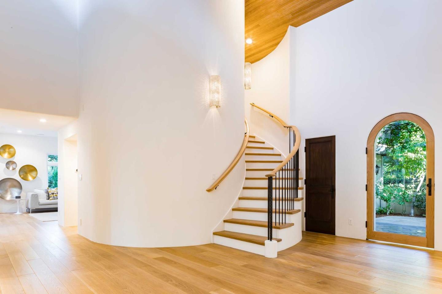 953 Roble Ridge Road Palo Alto, CA 94306 - Photo 6 of 50 a view of entryway and hall with wooden floor