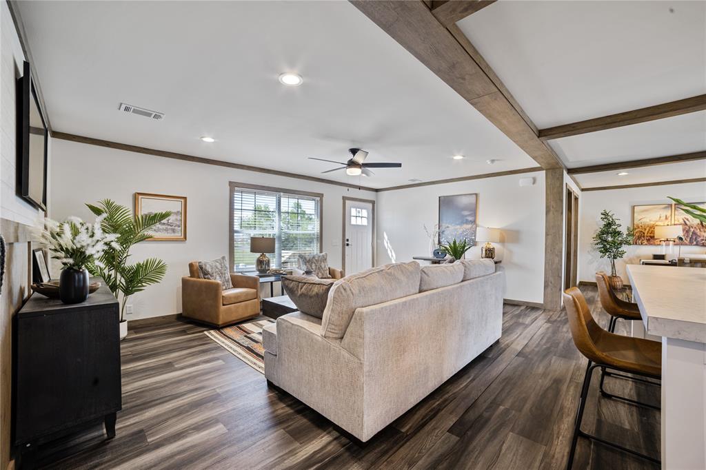 2004 Buffet Way Poolville, TX 76487 - Photo 15 of 36 a living room with furniture and a wooden floor